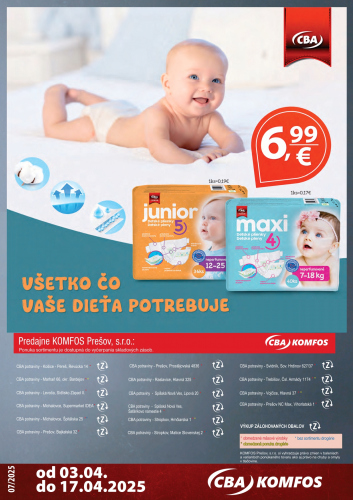 Katalogy / Nový leták CBA Komfos - foto