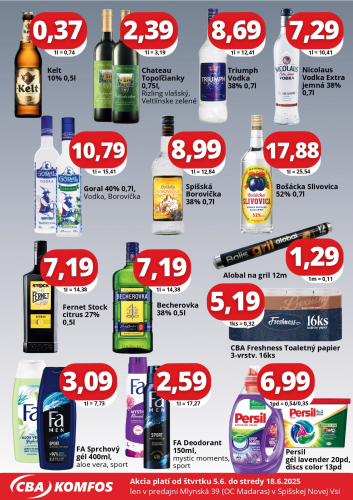 Katalogy / Gastrocash CBA Komfos Spišská Nová - foto