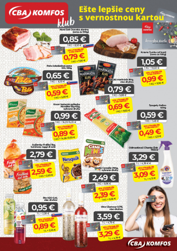 Katalogy / Nový leták CBA Komfos - foto