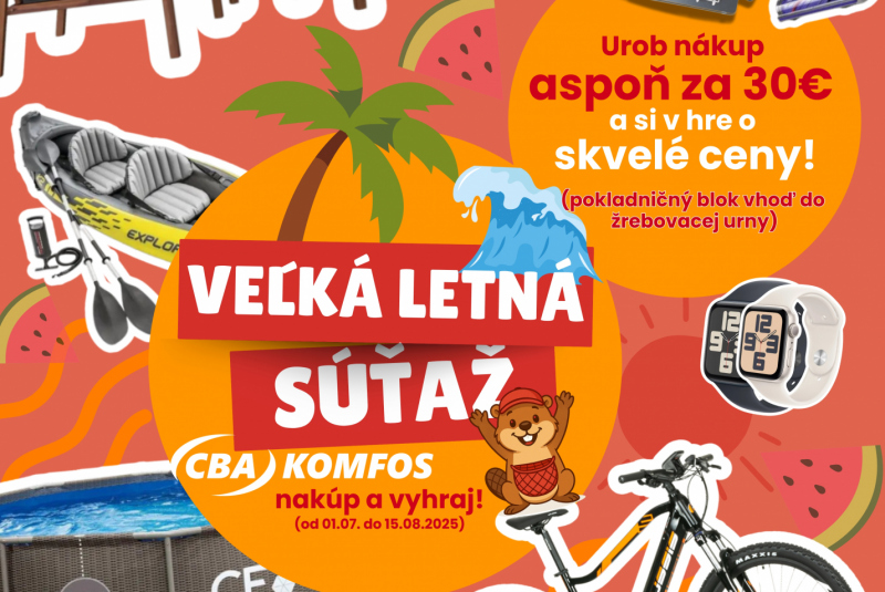 Novinky / Veľké letné šialenstvo v CBA Komfos!  - foto
