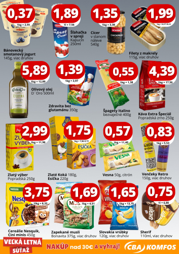 Katalogy / Gastrocash CBA Komfos Spišská Nová - foto