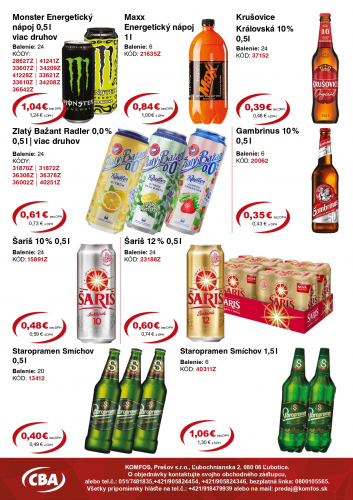 Katalogy / Nový veľkoobchodný leták CBA Komfos - foto
