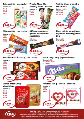 Katalogy / Nový veľkoobchodný leták CBA Komfos - foto