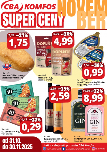 Katalogy / Super ceny v CBA Komfos - foto