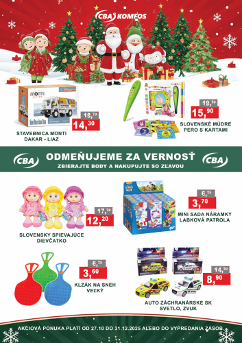 Katalogy / Odmeňujeme za vernosť CBA Komfos potraviny - foto
