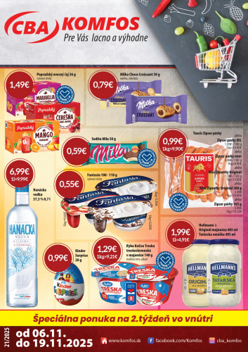 Katalogy / Nový leták CBA Komfos - foto
