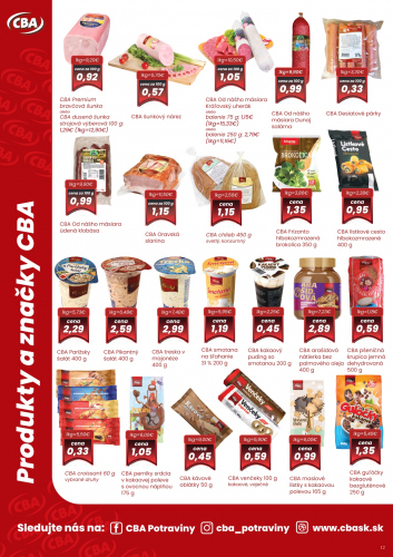 Katalogy / Nový leták CBA Komfos - foto