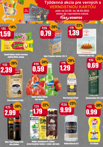 Katalogy / Nová vernostná akcia len pre držiteľov vernostnej karty CBA Komfos - foto
