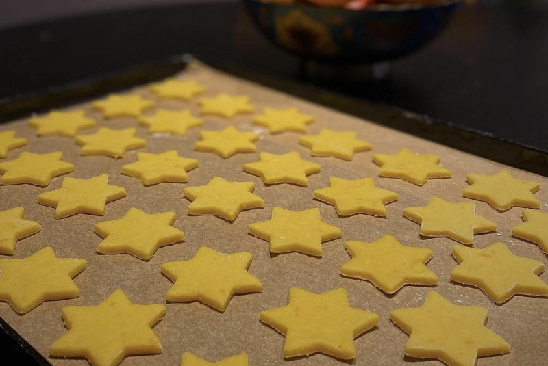 Recepty / Pomarančové linecké s kurkumou - foto Recepty / Pomarančové linecké s kurkumou - foto