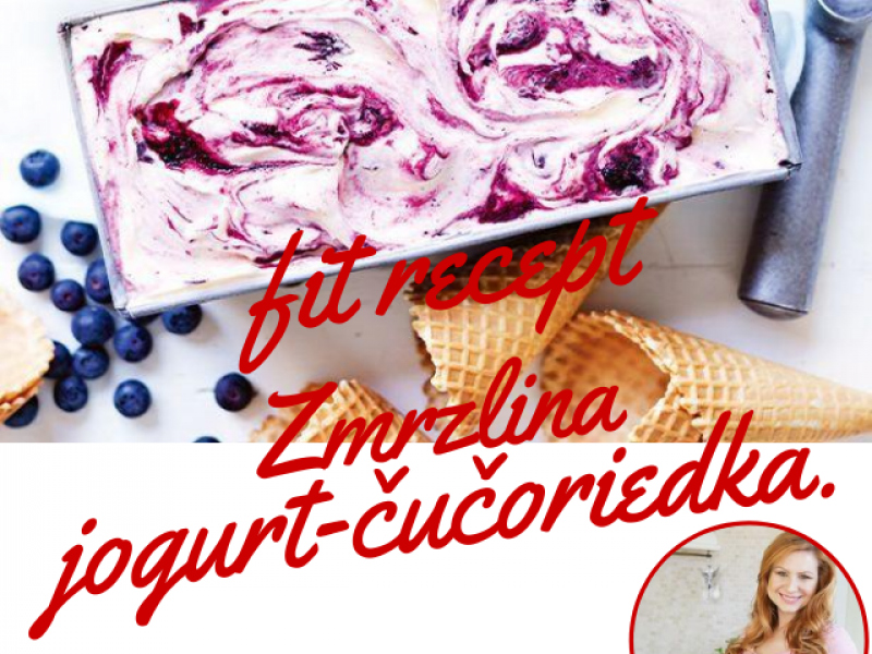 Jogurtovo-čučoriedková zmrzlina od Tinky Karmažín 
