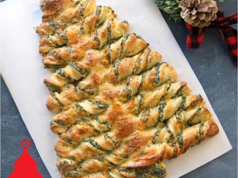 Pizzový vianočný stromček