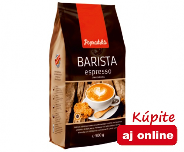 Popradská káva Barista Espresso zrnková 500g