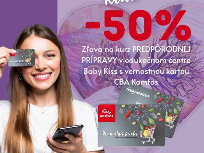 50% Zľava na kurz predpôrodnej prípravy v Baby Kiss