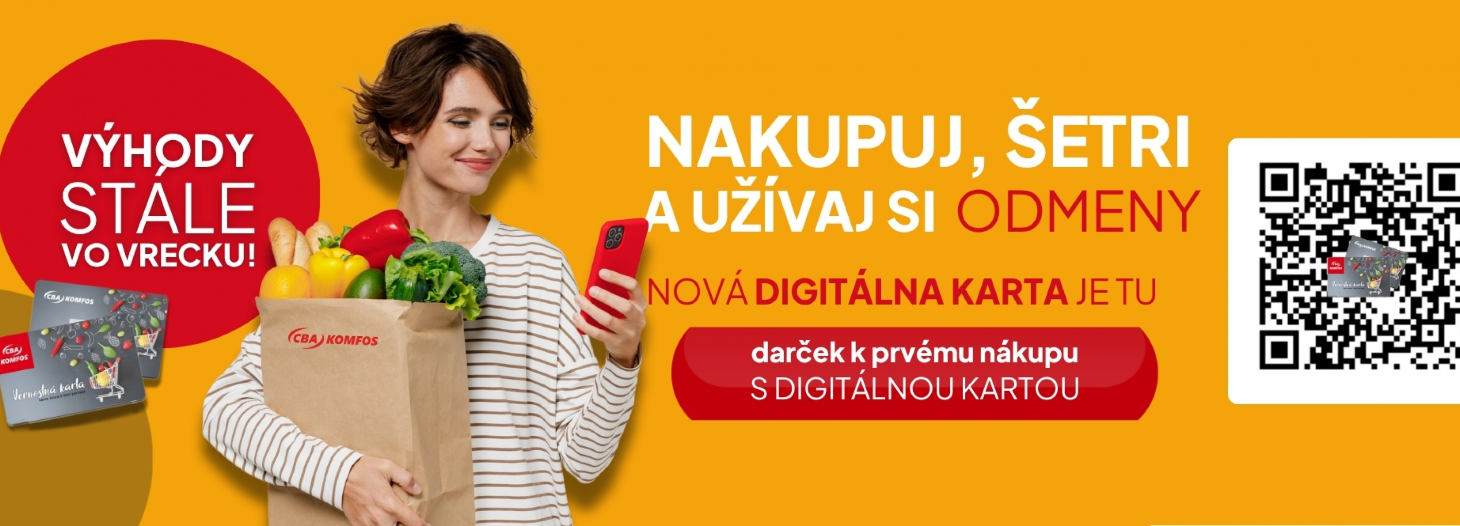 Nová digitálna karta CBA Komfos