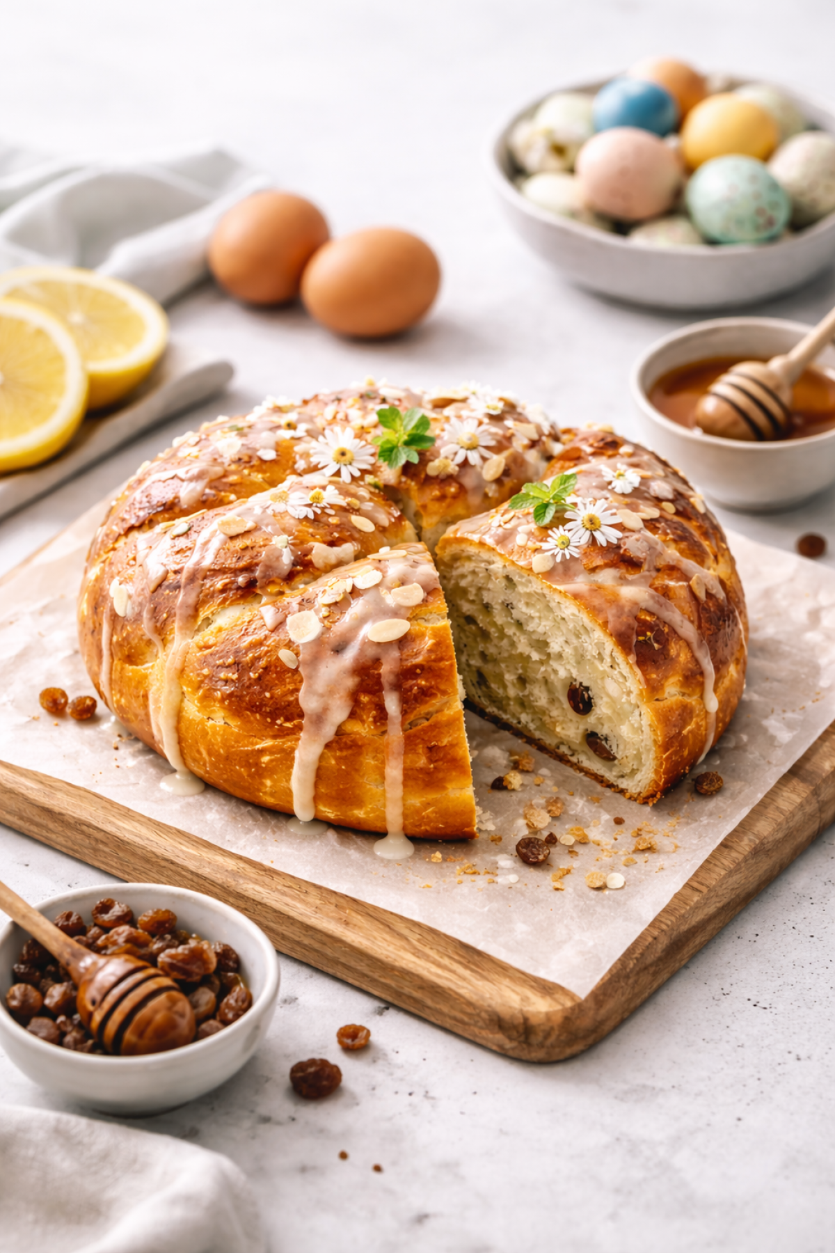 Netradičný veľkonočný mazanec s citrónom a medom