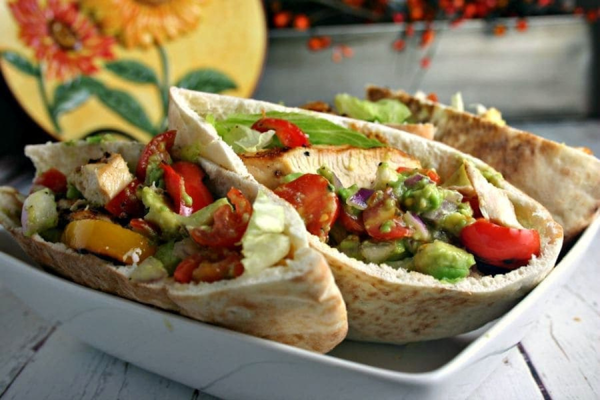 Kváskový pita chlieb