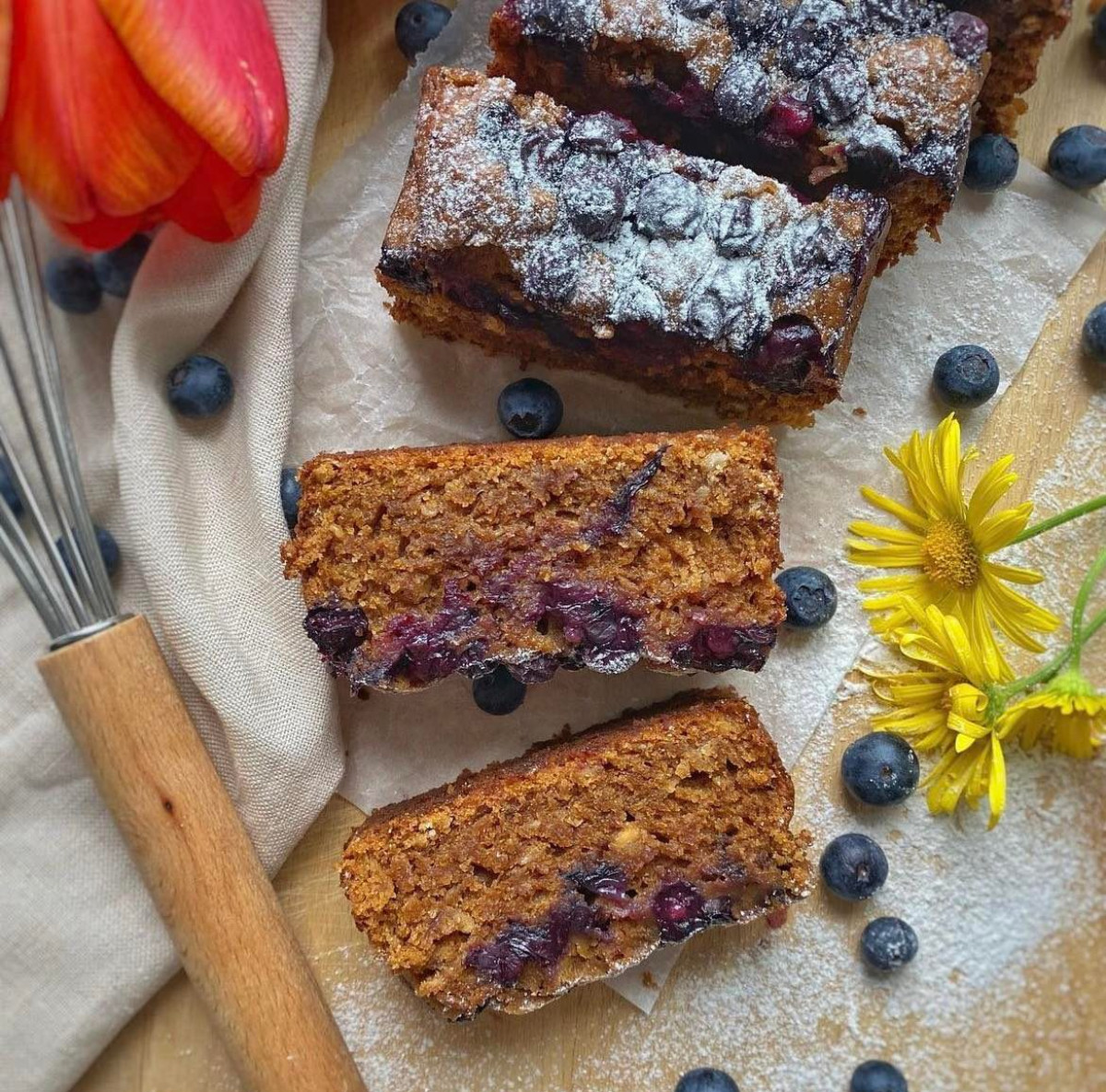 Čučoriedkový chlebík z acidka