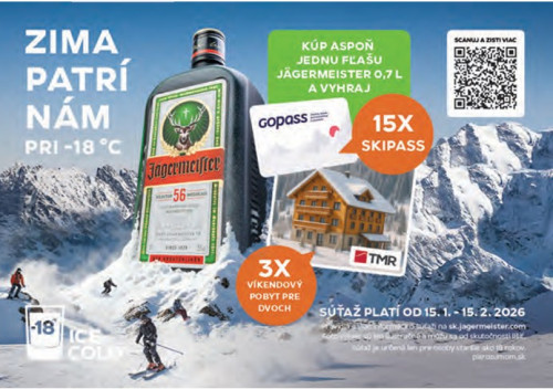 SÚŤAŽ s MAST JÄGERMEISTER - Vyhraj víkendový pobyt!