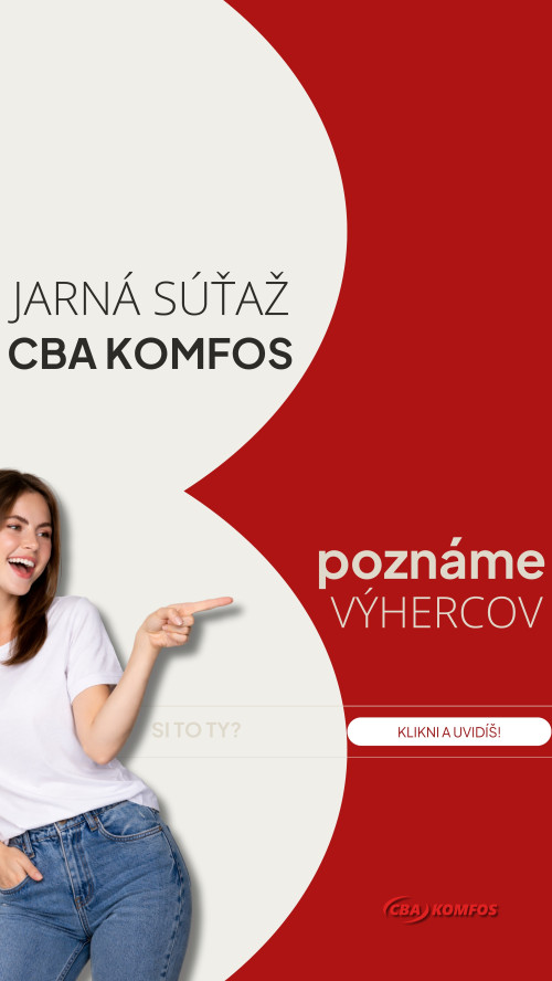 Jarná súťaž CBA Komfos - má šťastných výhercov! Patríš k nim?