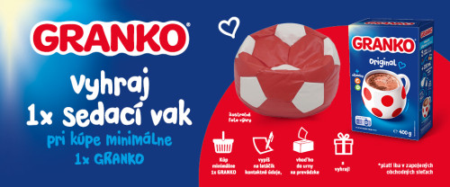 Výherná listina Granko súťaž