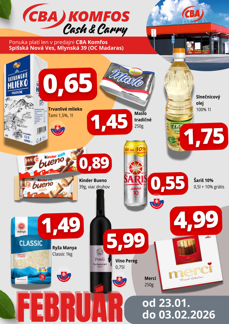Aktuálne výhodne pre Cash & Carry